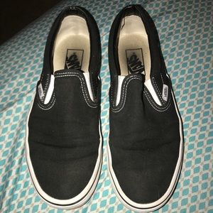 Black slip on vans